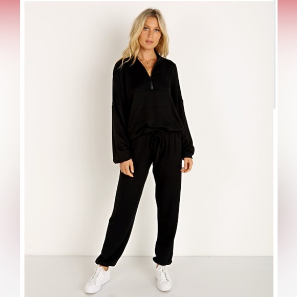 LNA Monaco Zip Pullover + LNA Brushed Terry Sweatpant - Picture 2 of 12